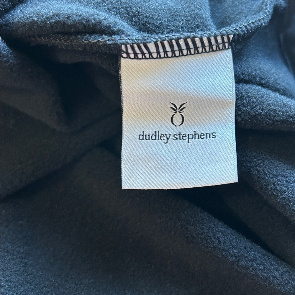 Tuckernuck Dudley Stephens Fleece Hooded Sweatshirt Black Drawstring Waist Sz S - Picture 6 of 9